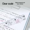 Deli Acrylic 15cm Transparent Ruler for Students and Children - High-Quality Measurement Tool