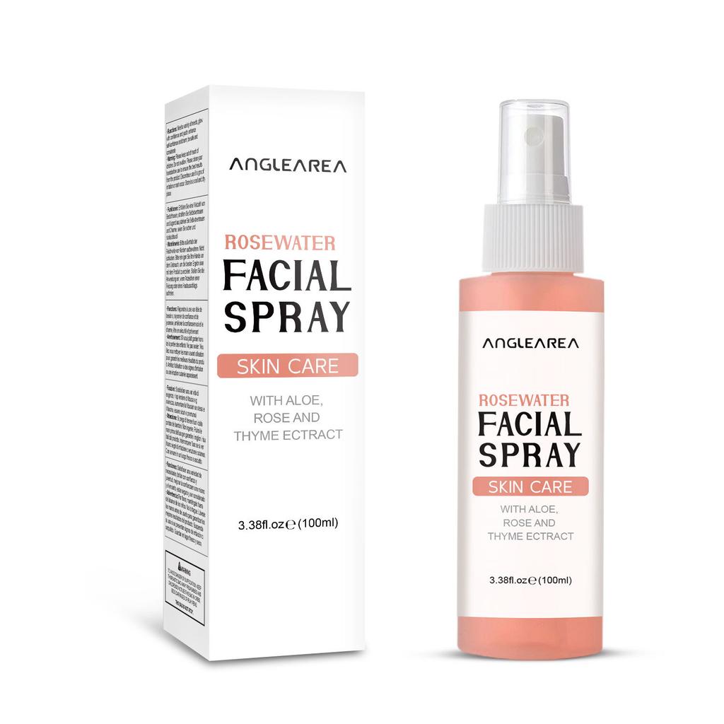 Rosewater Women's Moisturizing Mist 100ml Hydrating Makeup Setting Nourishing Moisturizing Nourish Hydrate Smooth and Delicate