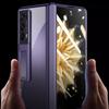 Für Honor Magic V2 5G Scharnierschutz Ständerhülle Transparentes PC Galvanisiertes Handyhülle mit Blickschutz Panzerglasfolie