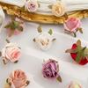 Artificial Silk Rose FlowerHead Hotsale Wedding Bride Bouquet Car Decor Home Outdoor Garden Holiday Party DIY Bobby Pin Gift Box