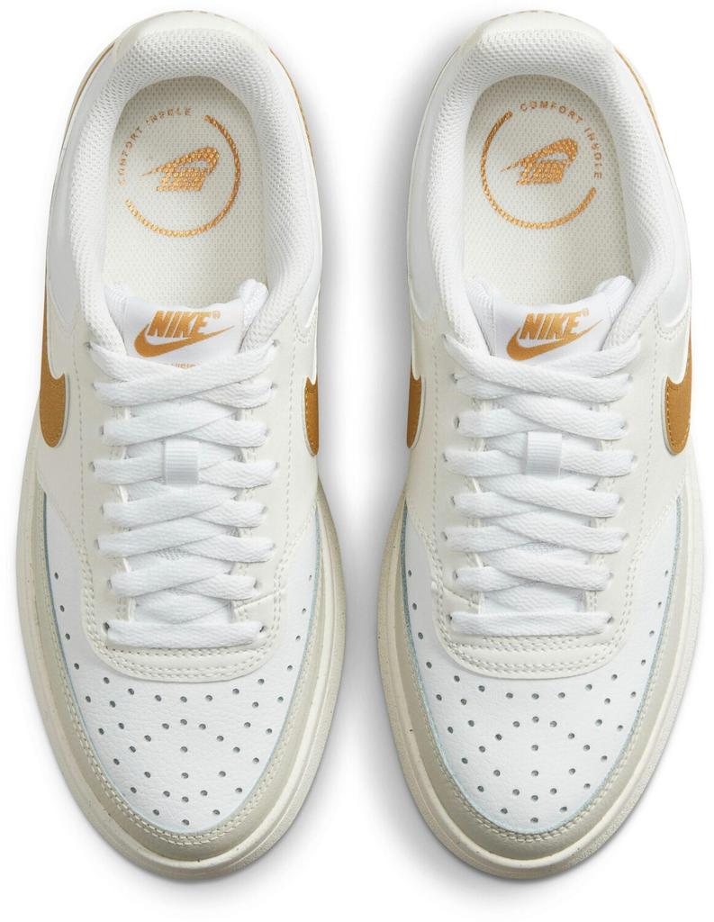 Кроссовки Nike Court Vision Alta Women белый/металлическое золото/светлая кость/парус