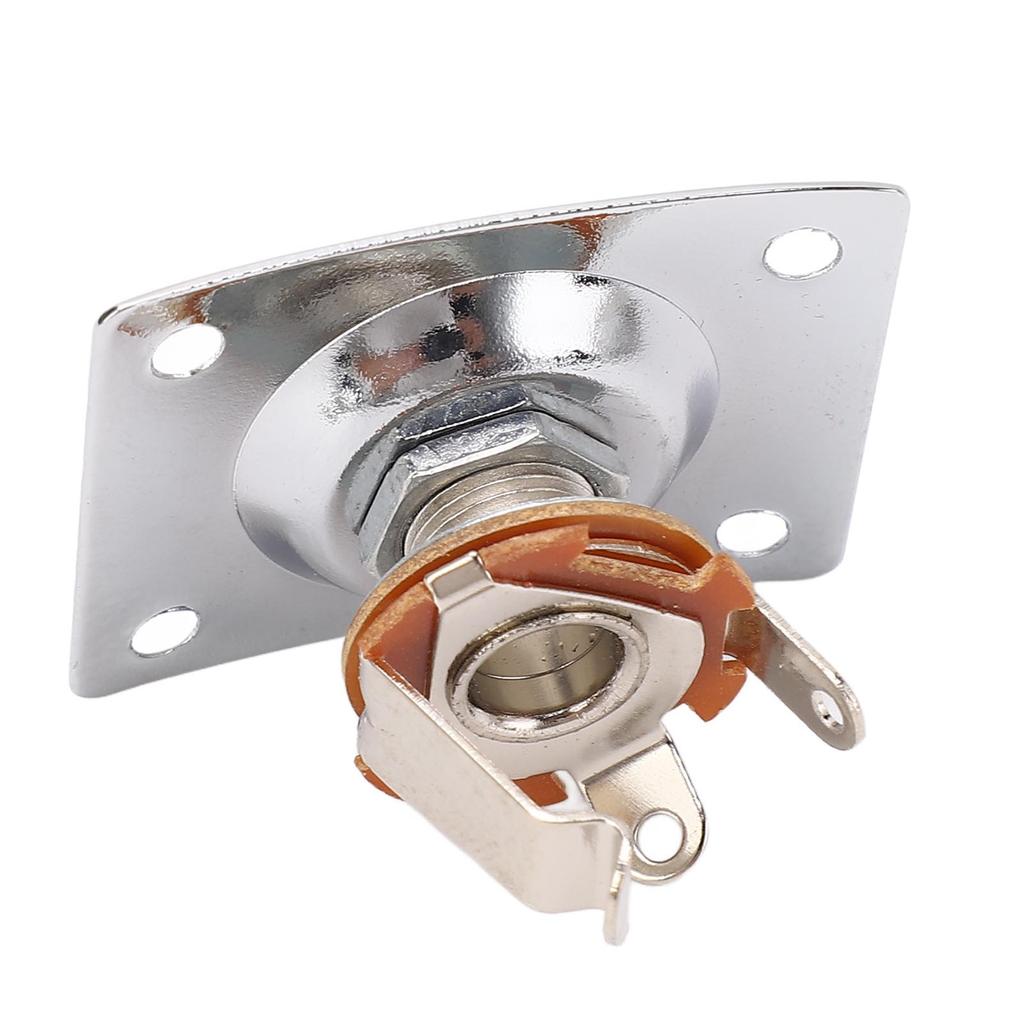 Guitar Output Plate Shape Metal Compact Guitar Socket Plate for Telecaster
