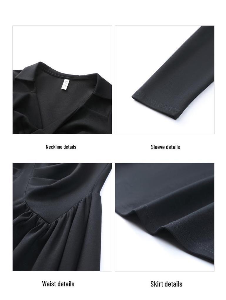 High-End Französische Mode Übergröße Damen Leichtes Luxuskleid - Internet-Celebrity-Stil (180 Pfund)