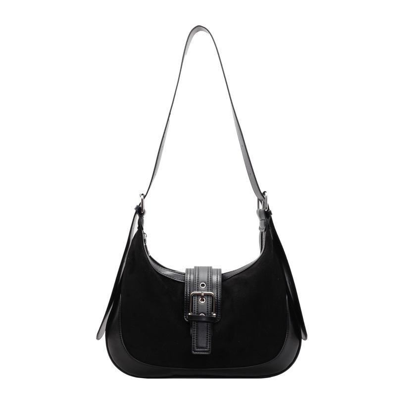 

Niche retro matte locomotive bag women s autumn and winter new trendy large-capacity commuter single shoulder crossbody dumpling bag