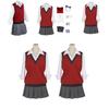 Kakegurui-inspiriertes Cosplay-Outfit Hochwertiger Polyesterstoff Erhältlich in verschiedenen Größen