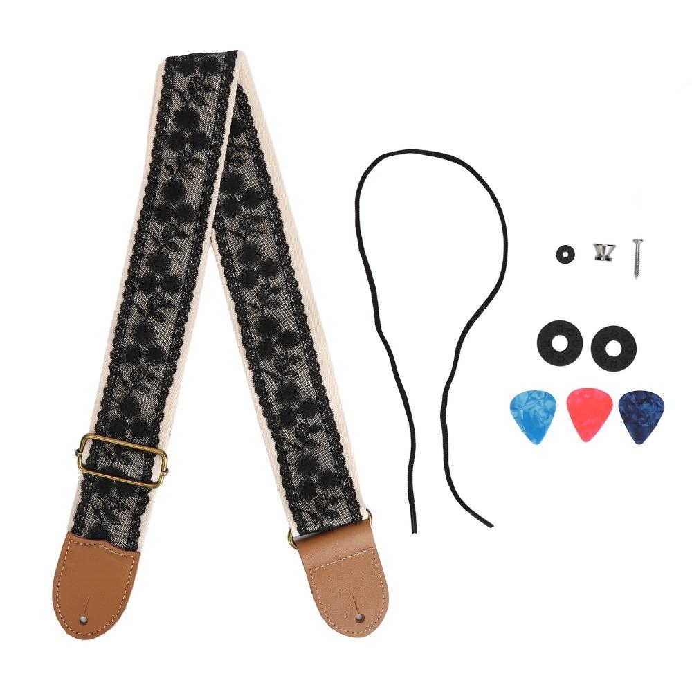 Adjustable Length Adjustable Guitar Strap Lace Design Lace Guitar Strap Guitar Strap For Guitar