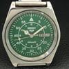GENUINE VINTAGE SEIKO 5 AUTOMATIC 7019A JAPAN MENS GREEN DIAL WATCH A708718-1