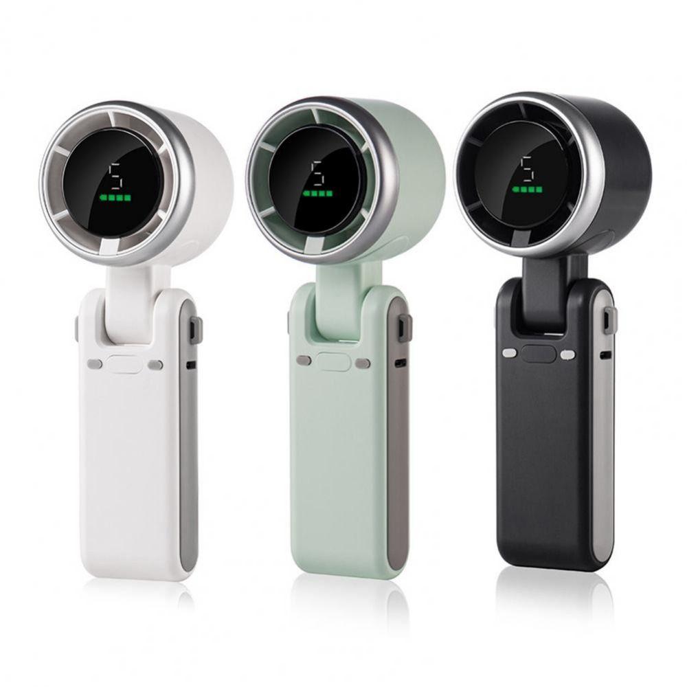 5-Speed Adjustable Mini Foldable Desk Fan With Digital Display Small Electric Fan  Outdoor Travel