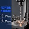 2pcs HSS Material Twist Drill Bit 3mm Diameter Straight Shank Drill Bit  For Hardened Metal