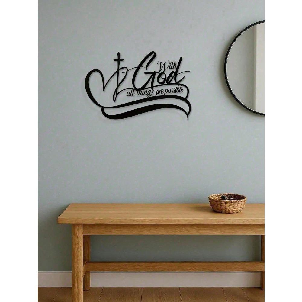 Metal Wall Art Decor Plaque for Home Office Kitchen