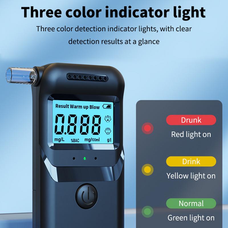 Alcohol Tester Breathalyzer Lcd Display Professional Breathalyzer Blood Alcohol Tester Lightweight Personal Breathalyzer Breath