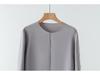 Women's Silk Long Sleeve Top - Mulberry Silk, Loose Fit, Round Neck, Spring & Autumn.