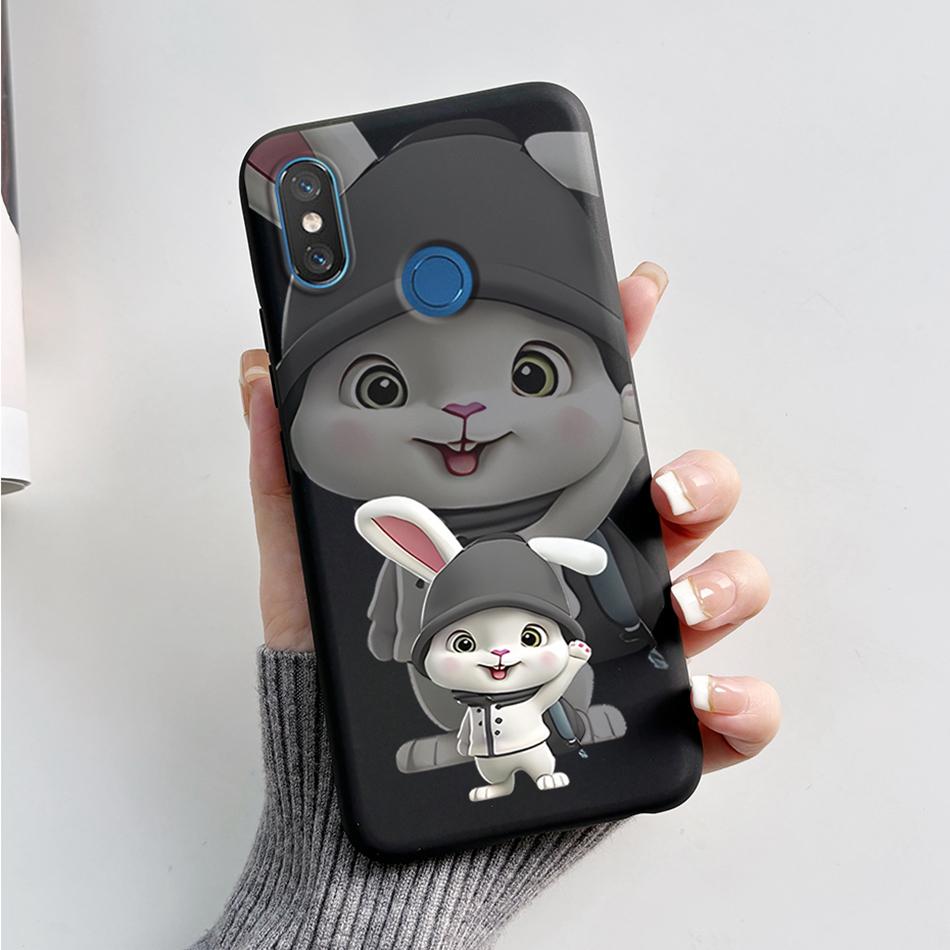 For Xiaomi Mi 8 6.21" Case Cute Bear Cartoon Cat Soft Silicone Shockproof Cover For Xiaomi Mi8 M1803E1A Bumper Phone Case Fundas