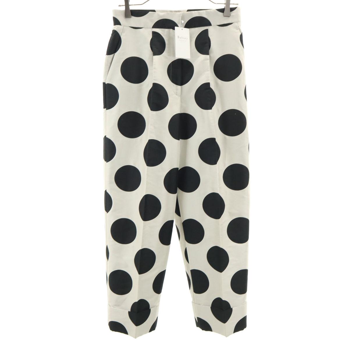 

неиспользованные BALLSEY сделано в Японии Крупный горошек Завышенная талия Жаккардовые со складками Укороченные брюки Женские Б/У