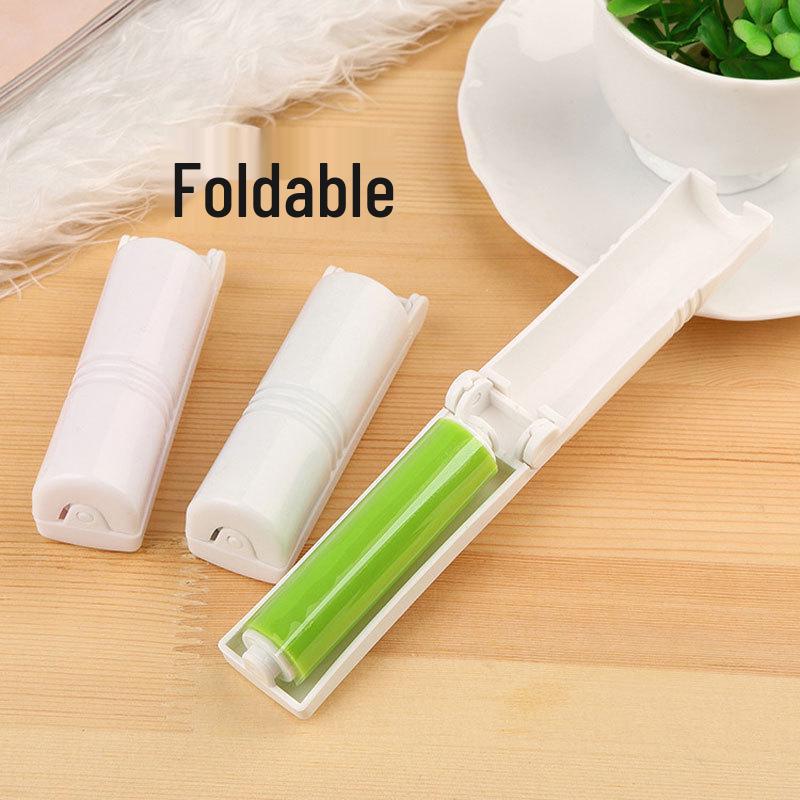 Portable Reusable Lint Roller & Dust Brush
