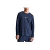 Calvin Klein Lounge Long-Sleeve T-Shirt - Modern Structure Letter Print Crew Neck Men Tops Dark-Blue NM2171E-CCU