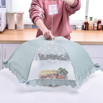 Foldable Food Cover Lace Mesh Vegetable Cover Dustproof Rice Umbrella Style Anti Fly Mosquito Insect Proof Food Bread Cover