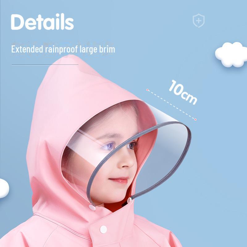 Full For Raincoat Eva Body Primary School Kids Boys Girls With Schoolbags