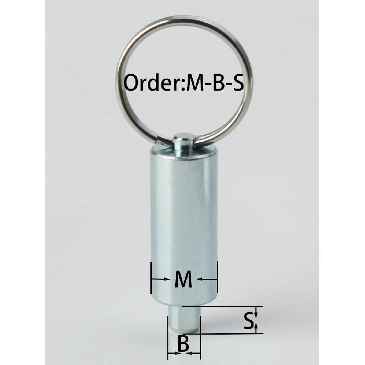 Factory Outlet Zinc-Plated Spring Pin Plunger Unthreaded Stainless/Carbon Steel Indexing Plungers With Pull Ring