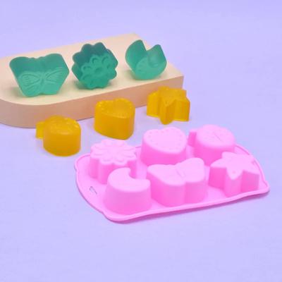 DIY Mold Silicone Molds Silica Gel Pattern Mold for Soap Manual Soaps Crafts Cup Resin Moldings Candle Mix Pudding Cake Artisan