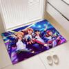 Idol Boys Franchise E-Ensemble Starss Floor Mat Soft Thickened Flannel Door Mat Non-Slip Living Room Rug Home Decor