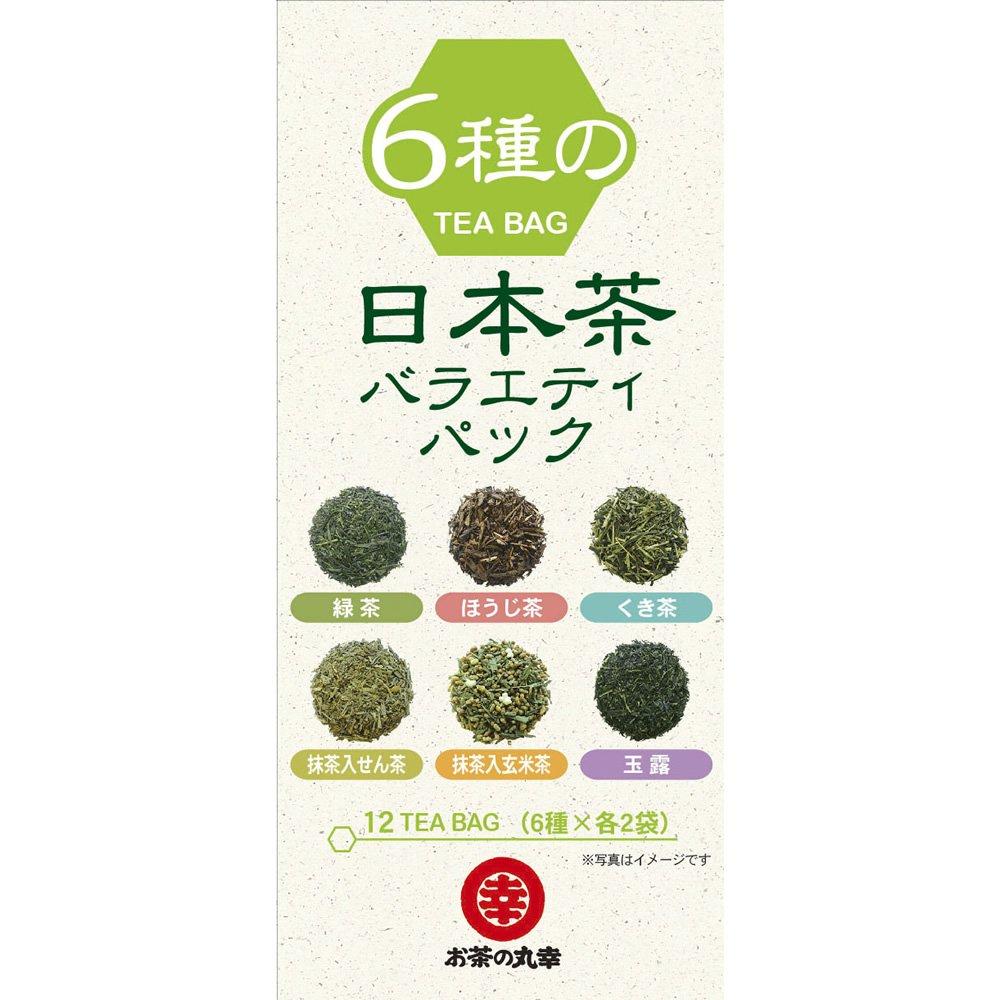 Maruko Japanese Tea Variety 2g x 12 packets 6-Variety Pack,