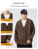 Mu Yuan Unisex Single-Breasted Cardigan - Autumn/Winter Loose Knit Sweater