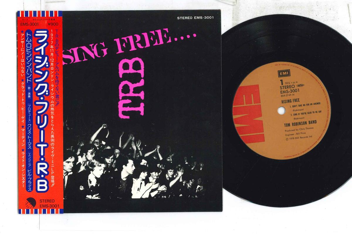 

7inch Record TOM ROBINSON BAND - Rising Free EMS3001 EMI 1978 Japan Obi Rock Used