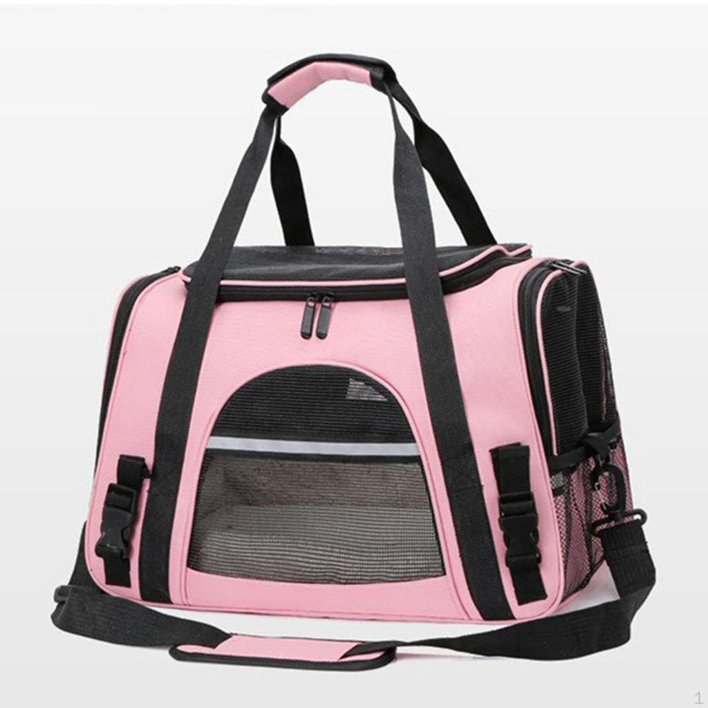 Cat Carrier Handbag with Adjustable Strap and Detachable Cushion for Travel