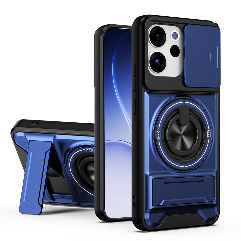 KEYSION Magnetic Phone Case for OPPO Reno15 Pro Max 5G 15 F 5G Slide Camera Protection Upright Kickstand Ring Shockproof Cover
