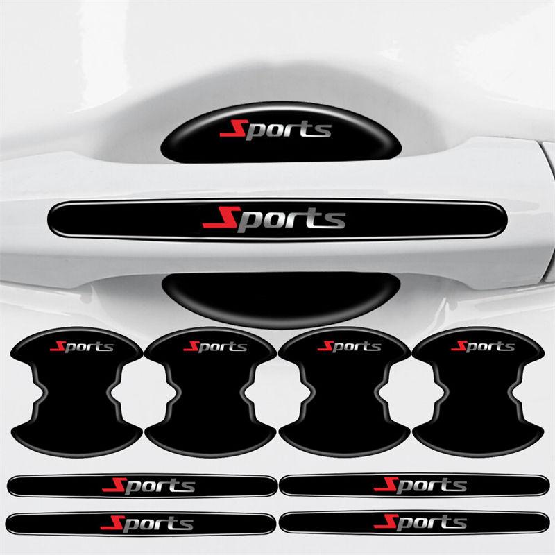 8PPCS Car Door Handle Bowl Anti-Scratch Stickers Protector Cover Accessories Sports Decal GZW