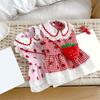 Lovely Strawberry Pet Outfit Fashion Small Pet Dress Eye Catching Pet Dress for Fashion Small Dogs and Cats