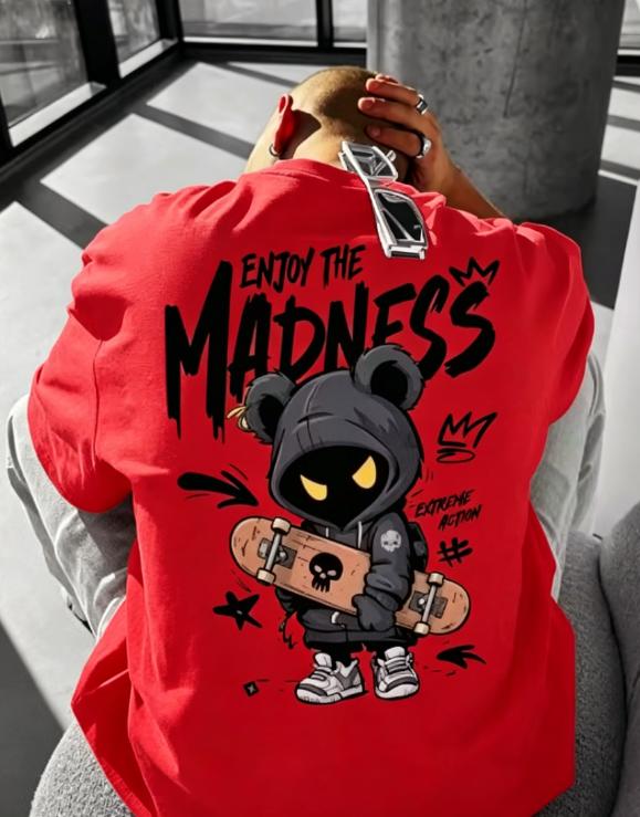 European and American Unisexs New Design Summer Cartoon Print Micro Elastic Breathable Round Neck Tshirt Outdoor Street Top Soft