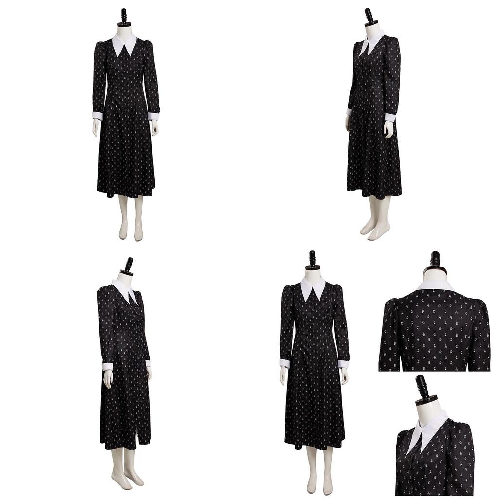 Scary Wednesday Costume For The Addams Family Halloween Xmas