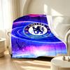 Chelsea F.C Pattern Blanket for Home Decoration, Bed, Sofa, Car Travel, Camping, Suitable for All Seasons, Birthday Christmas Gift