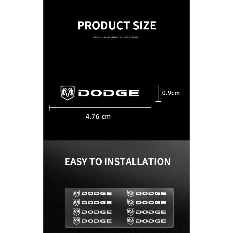 1/5/10Pc Car Interior Random Stickers Car Steering Wheel Emblem Styling for Dodge Journey Caliber SXT DART Challenger RAM Charger Avengr Accessories