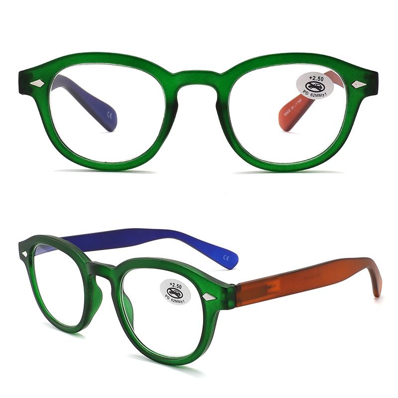 KAEDEK Reading GlassesFemme ReadersStylish Vintage Round Framewith Spring HInge Lightweight Wear Clear Vision +1.0 1.5 2.0 1.5