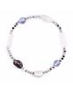 Polalita Lunar Blue Glow & White Stone Mix Bracelet (Plt-Br-102_Sv)