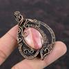 Rhodochrosite Pendant Copper Wire Wrapped Pendant High Quality Gemstone Jewelry Handmade Pendant Rhodochrosite Copper Jewelry Gift For Mom