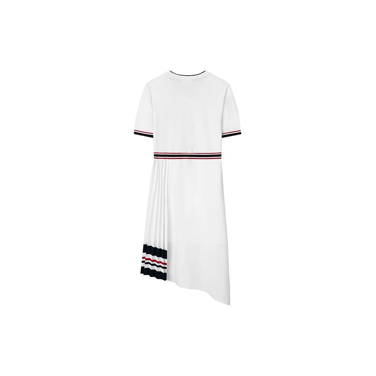 New FILA Short Sleeved Dress Women's Standard White F11W131314F-WT