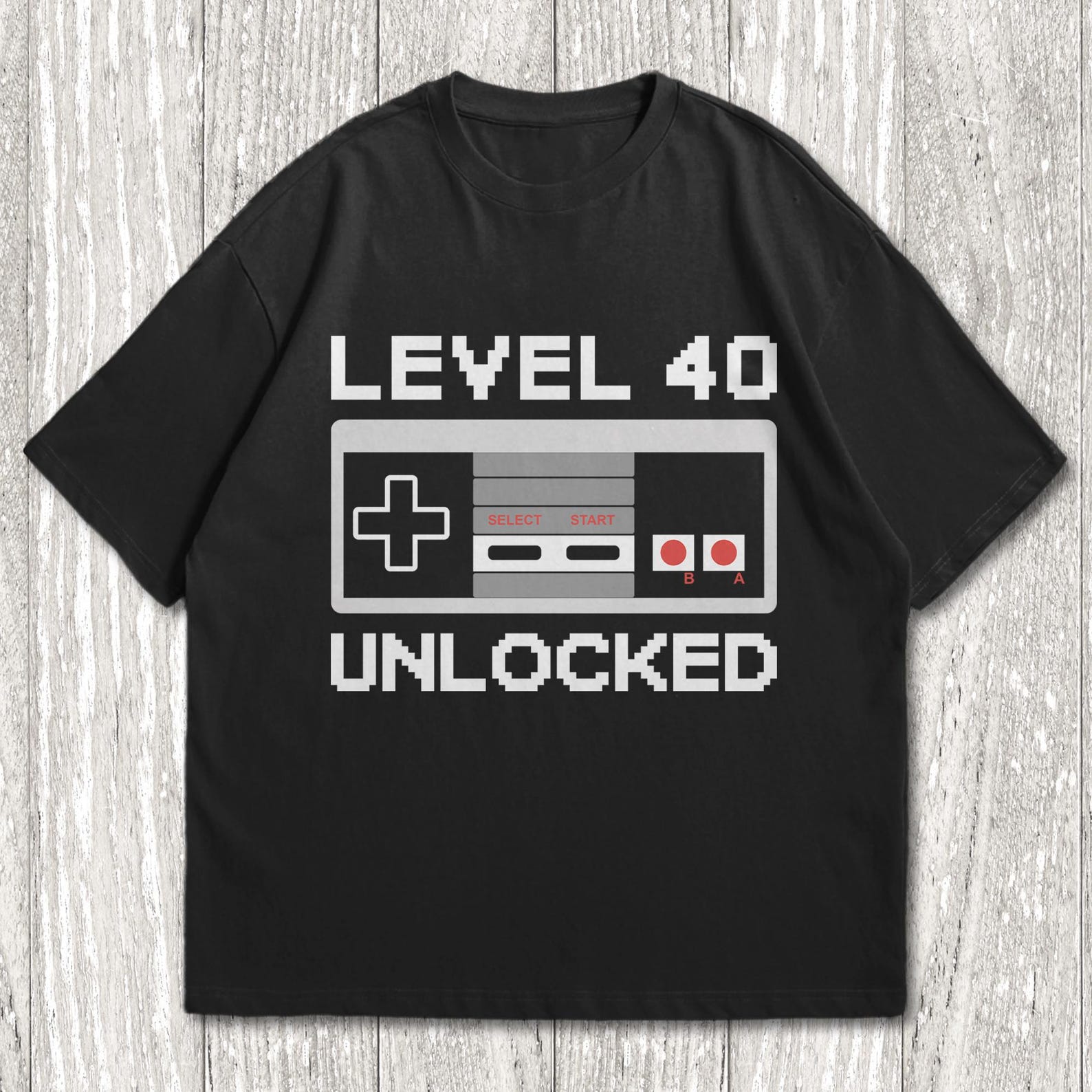Level 40 Unlocked Gamer Birthday Party Shirt,Gamer 40 Birthday Gift,40th Birthday Gift For Him,Funny Birthday Gaming Tee,Video Game Bday Tee 3XL