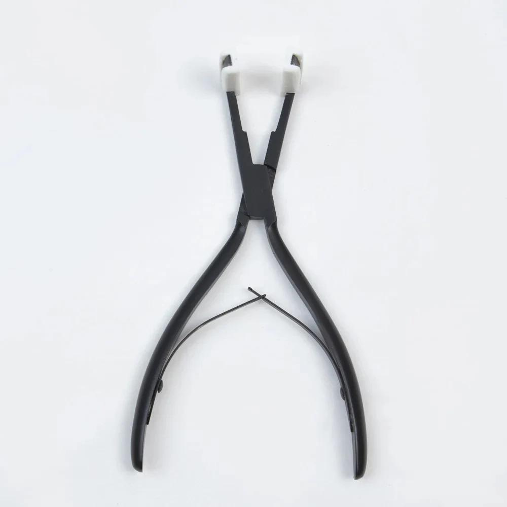 Boymia Pro Tape Extensions Press Plier Stainless Steel Multi-Functional Hair Tools Ergonomic Design 4.5cm Deck Shape