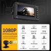 Dual-Lens 4K 60FPS Waterproof Motorcycle Dash Cam with HDR