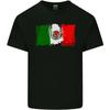 Mexico Football Distressed Flag Kids T-Shirt Childrens