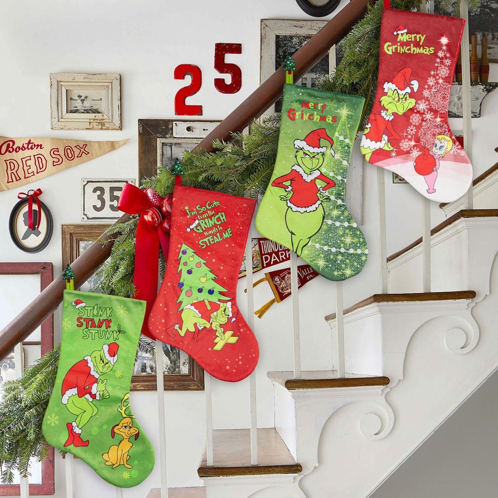 Christmas Stocking Large Christmas Stocking Hanging Fireplace Decorations