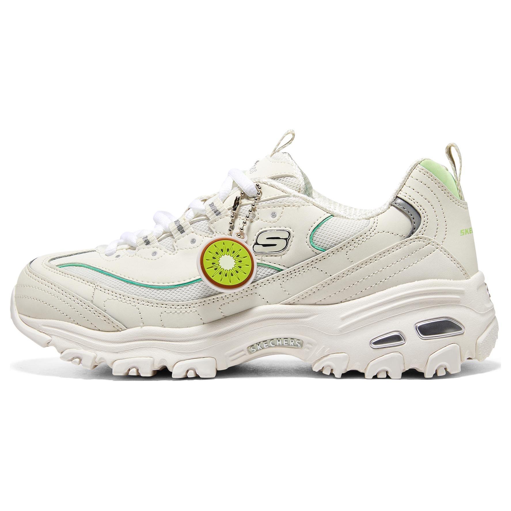 (WMNS) Skechers D Lites 1.0 Shoes  Cream White Green  Women s 896187-OWGN EU 39