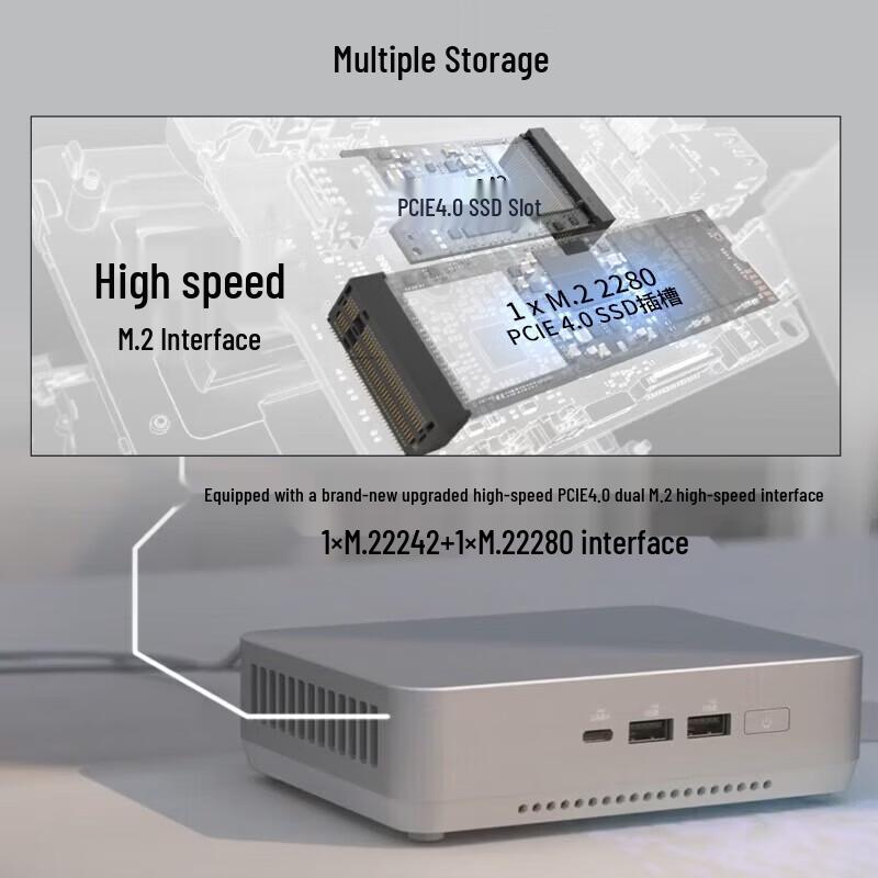 ASUS NUC14 Pro+ Mini PC for AI & Business (CN version)