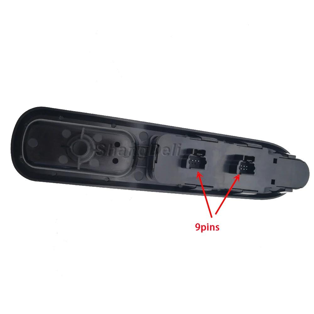 Buton comutator de control al geamului electric pe partea stângă a conducerii pentru Peugeot 407 2004 - 2010