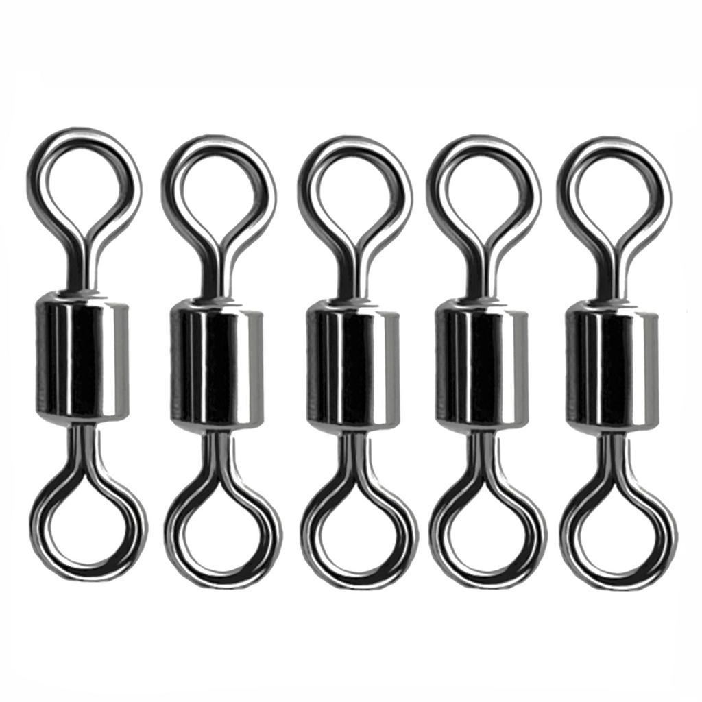 Set di Girelle da Pesca da 210 Pezzi con Cuscinetto a Sfere Snap Connector Accessori da Pesca per Acqua Salata Acqua Dolce