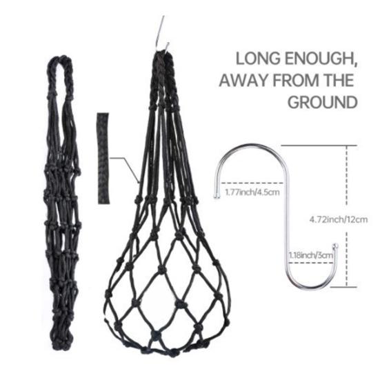4Pcs Net Bag Chicken Vegetable Hanging Feeder Healthy Feeding Even Mesh Simple Installation Chicken Vegetable Feeder
